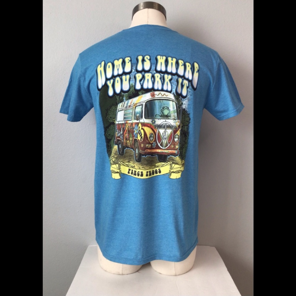 Peace Frogs T-Shirt Size L